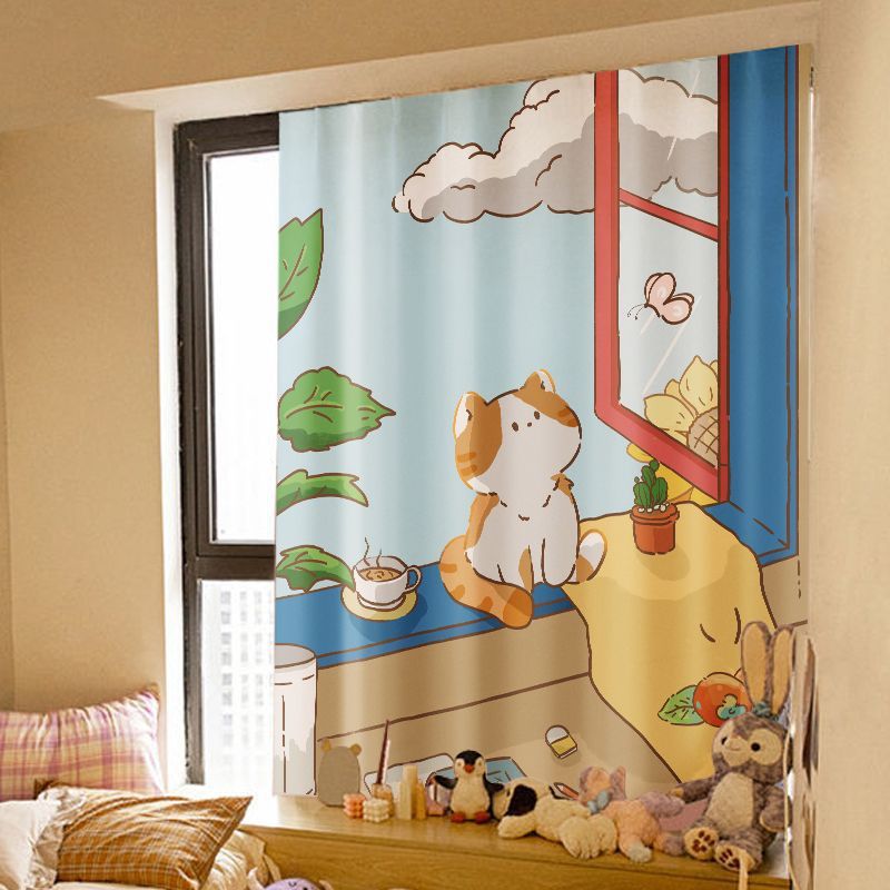 Printed Velcro Cabinet Curtain Cartoon Children's Room