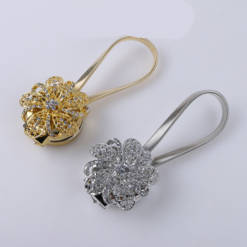 Curtain Buckle Accessories Star Studded Ferromagnetic Buckle