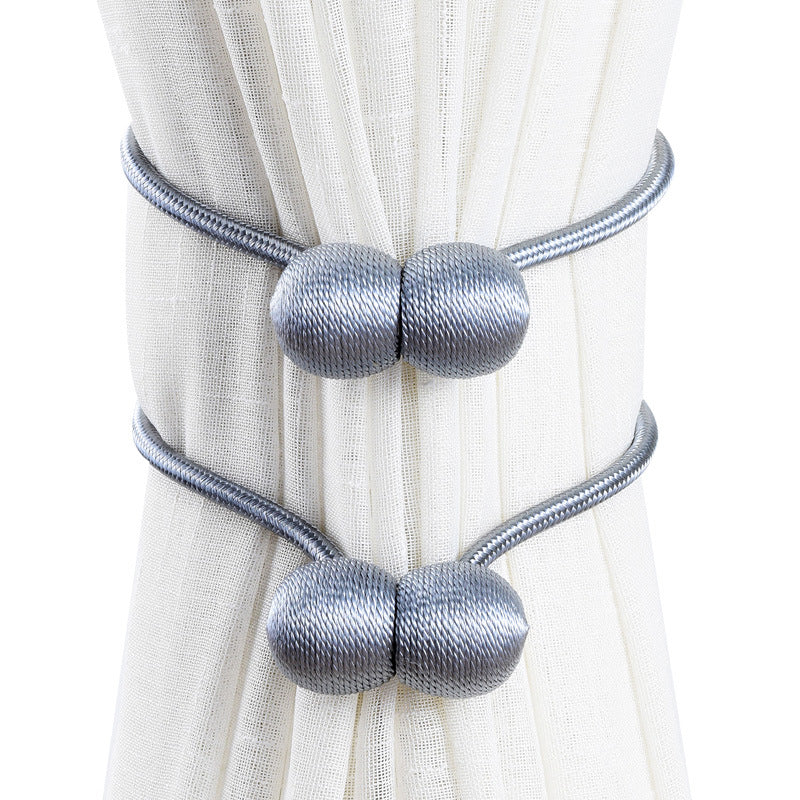Curtain Straps A Pair Of Curtain Buckle Tie Rope Magnet Knot Tie Buckle Accessories