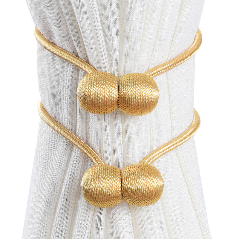 Curtain Straps A Pair Of Curtain Buckle Tie Rope Magnet Knot Tie Buckle Accessories