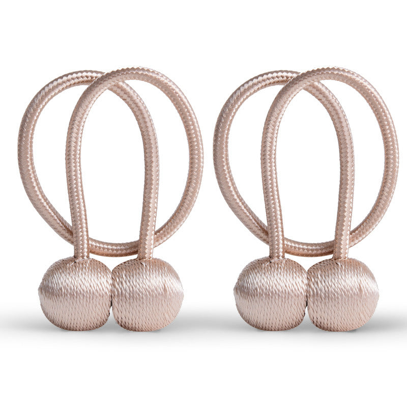Curtain Straps A Pair Of Curtain Buckle Tie Rope Magnet Knot Tie Buckle Accessories