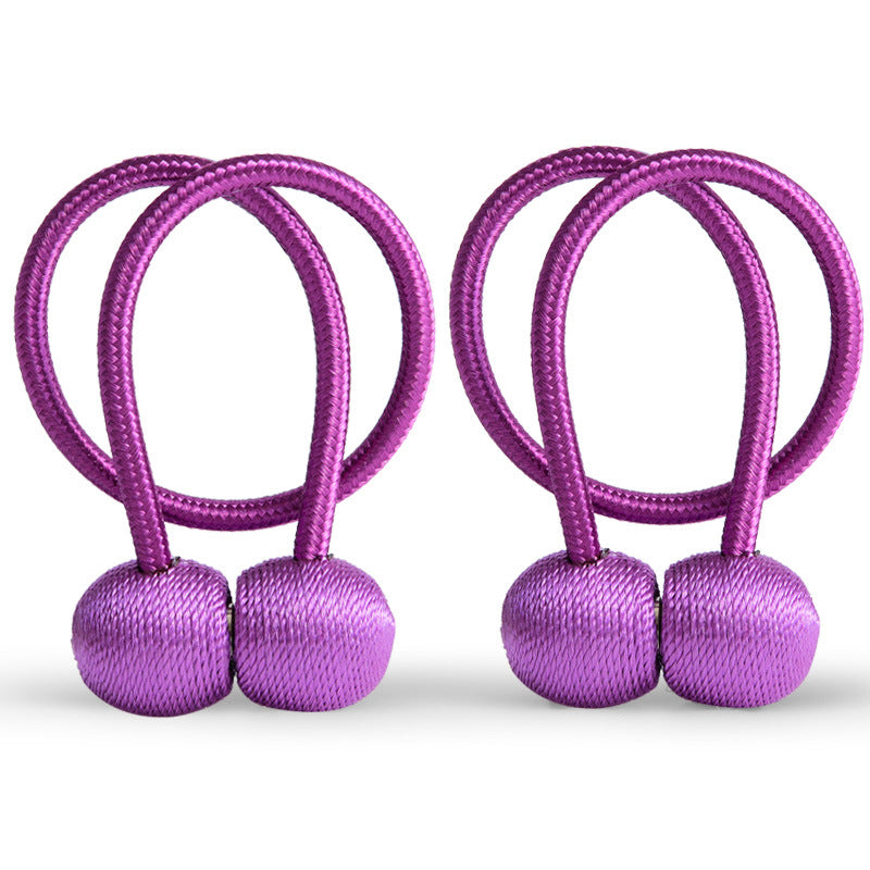Curtain Straps A Pair Of Curtain Buckle Tie Rope Magnet Knot Tie Buckle Accessories