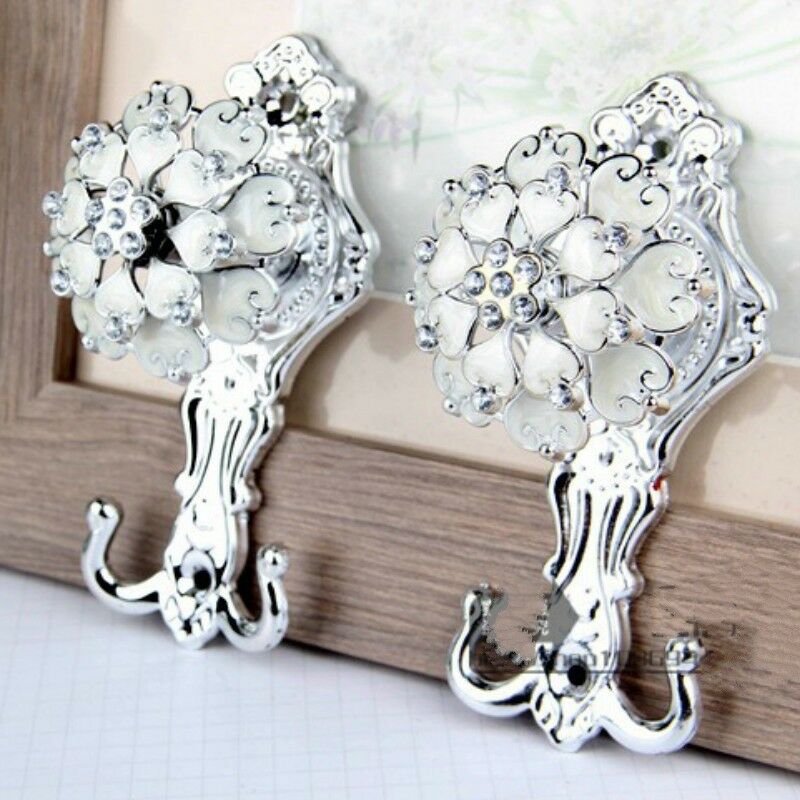 Curtain Hook Wall Hook Rose Flower Plating Accessories Curtain Wall Hook Tie Rope