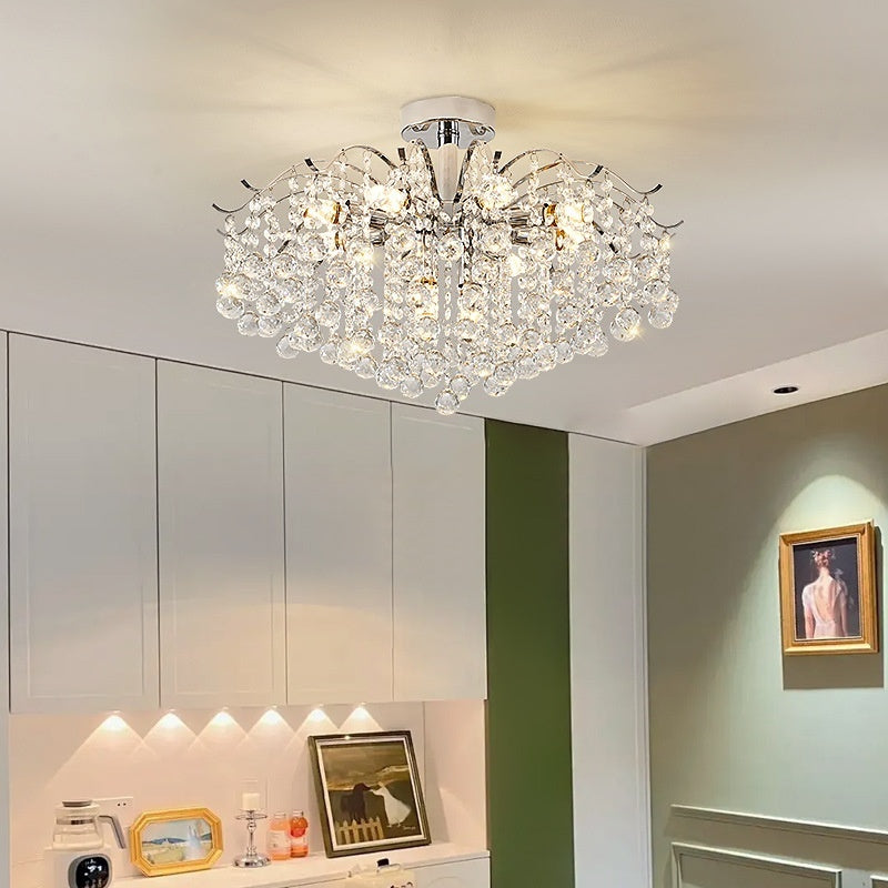 French-style Crystal Ceiling Light For The Living Room