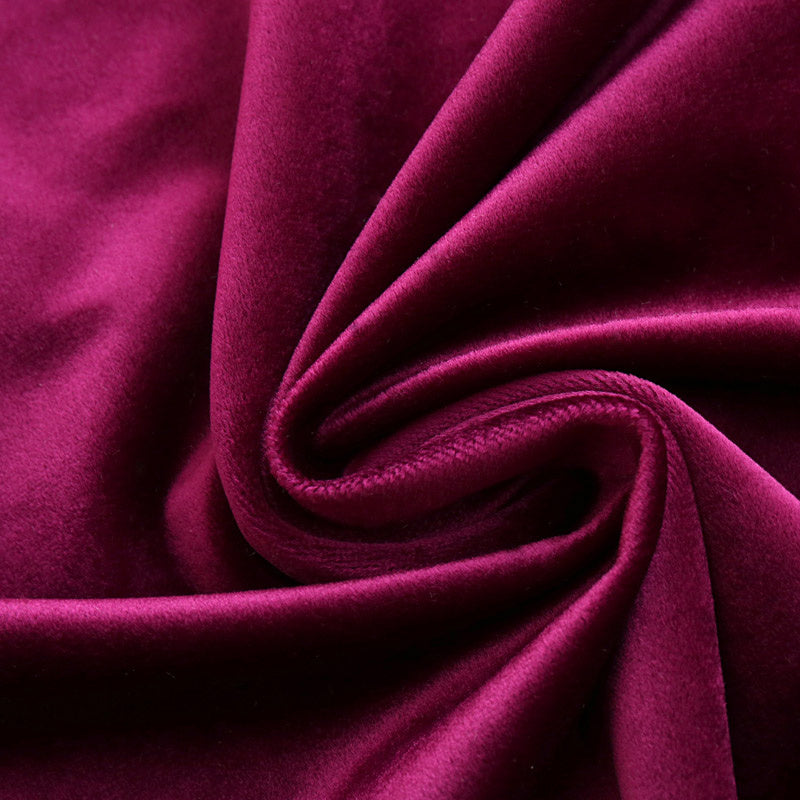 Luxury Festive Velvet Red Bedroom, Living Room, Water Wave Curtains, Wedding Room, Blackout Curtains