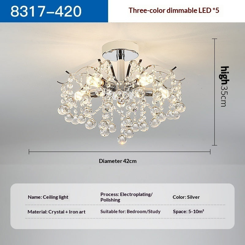 French-style Crystal Ceiling Light For The Living Room