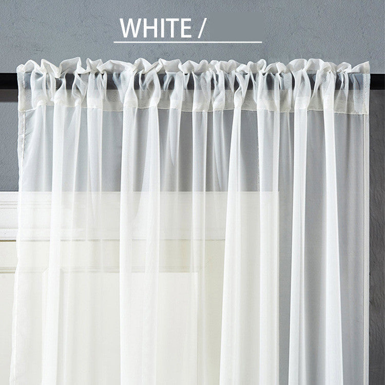 Modern And Simple Pure Cotton & Linen Window Curtain