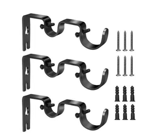 Hanging Black Curtain Double Rod Integrated Curtain Accessories Frame Base Support Frame Double Rod Bracket