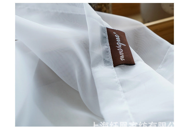 Modern And Simple Pure Cotton & Linen Window Curtain