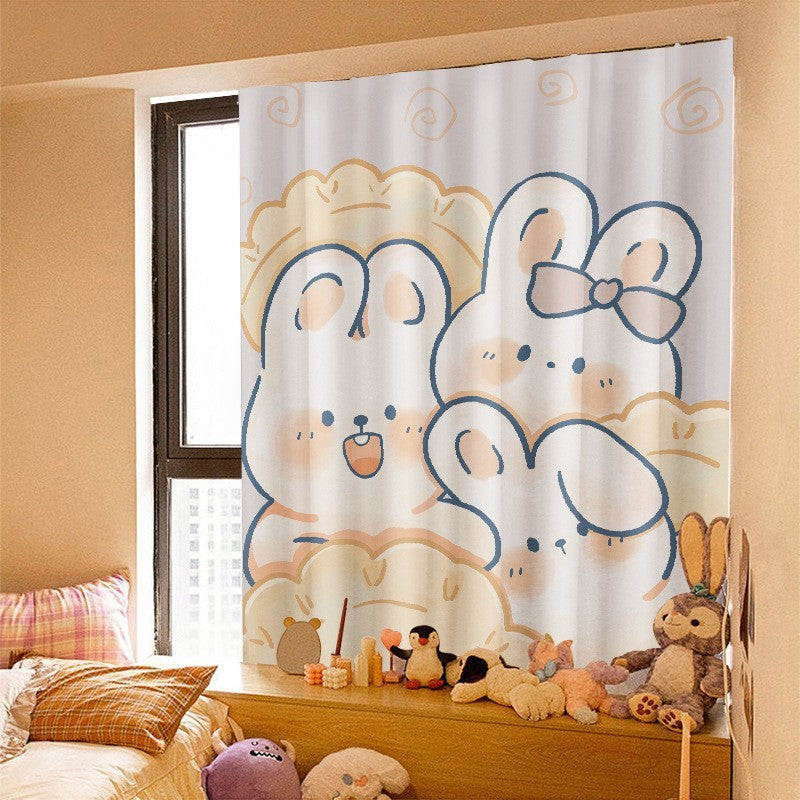 Printed Velcro Cabinet Curtain Cartoon Children's Room