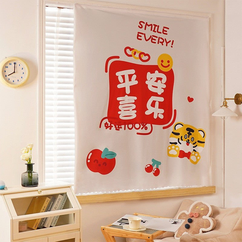 Printed Velcro Cabinet Curtain Cartoon Children's Room