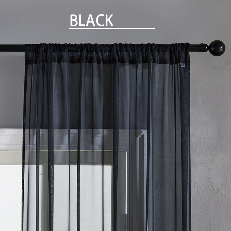 Modern And Simple Pure Cotton & Linen Window Curtain