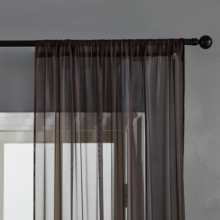 Modern And Simple Pure Cotton & Linen Window Curtain