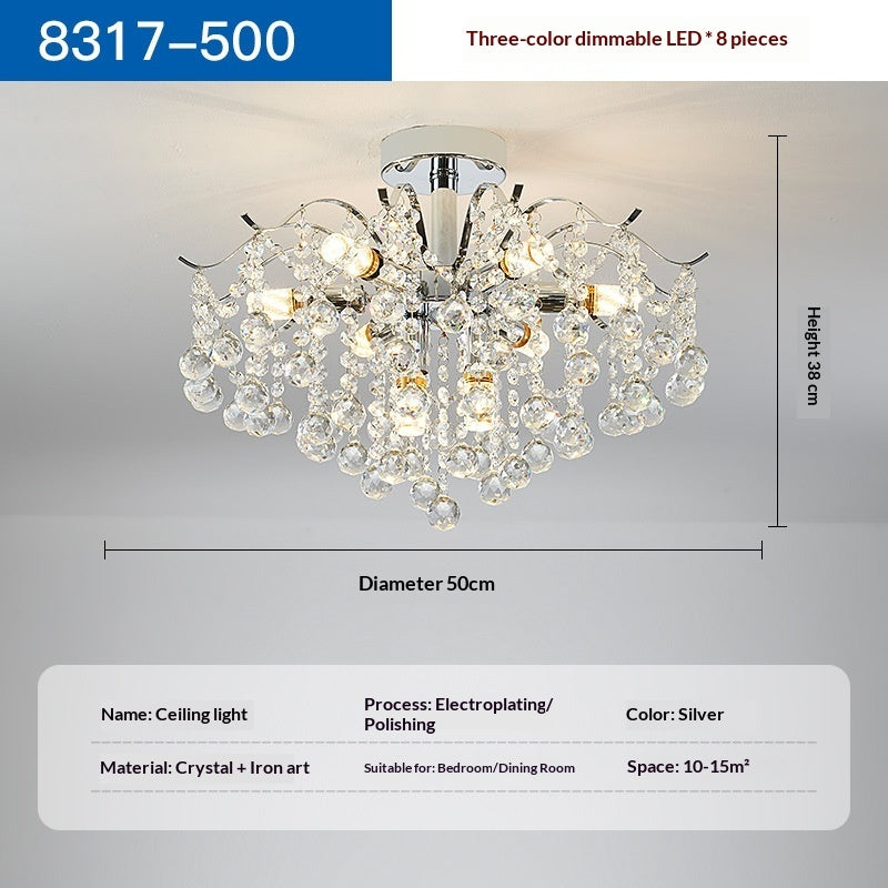 French-style Crystal Ceiling Light For The Living Room