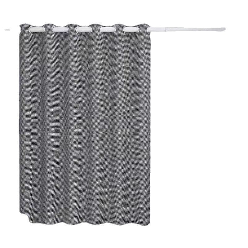 Linen Thick Waterproof And Mildew-proof Shower Curtain Punch-free