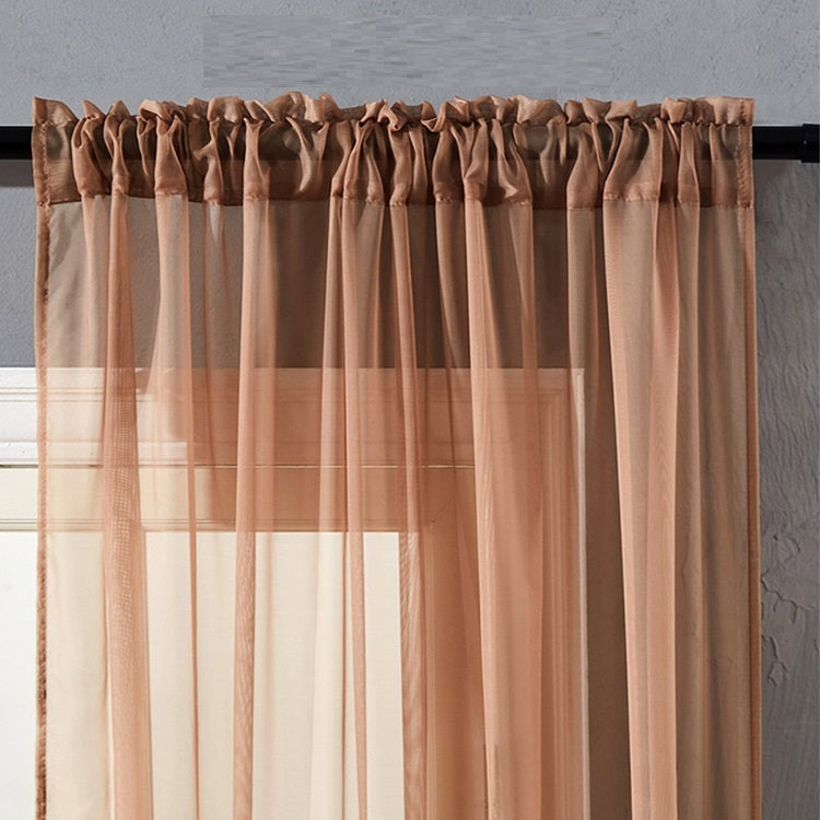 Modern And Simple Pure Cotton & Linen Window Curtain