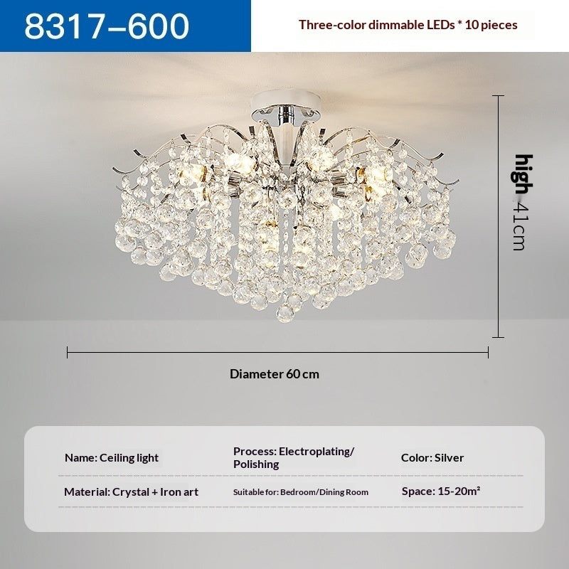 French-style Crystal Ceiling Light For The Living Room