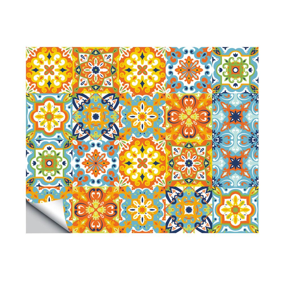 Retro Tile Sticker Light Luxury Kitchen Sticker