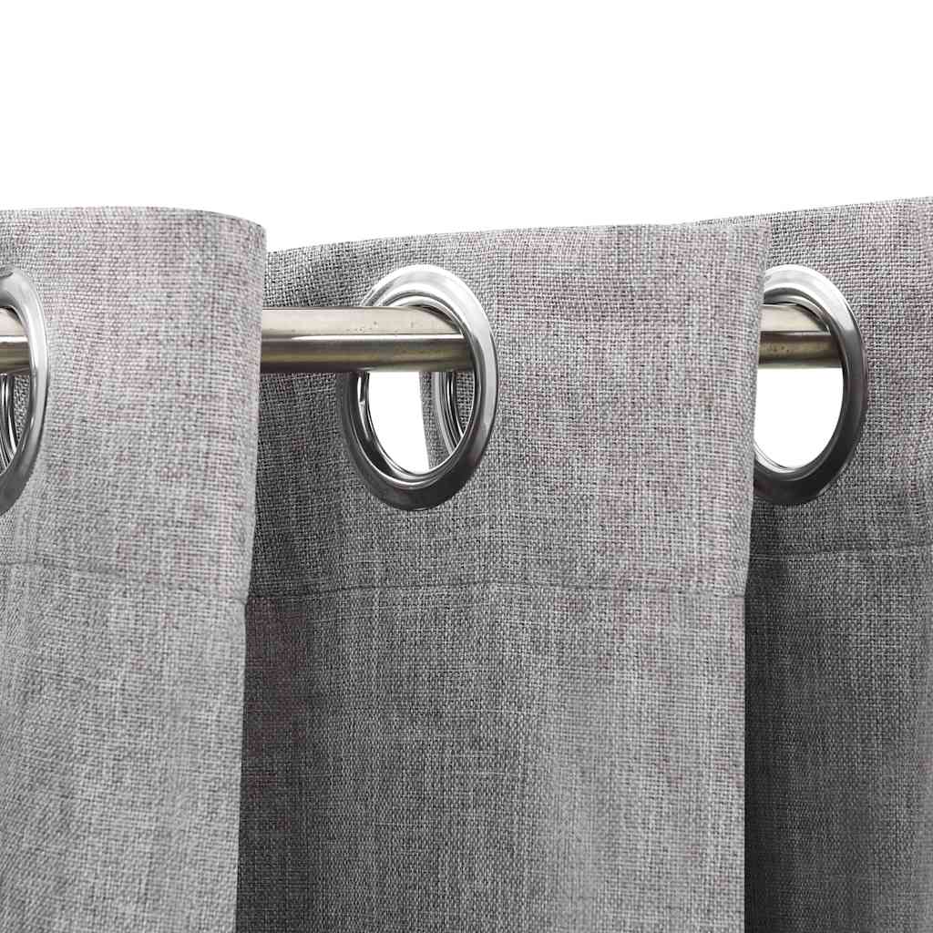 blackout curtain with eyelets, linen look;   blackout curtain with