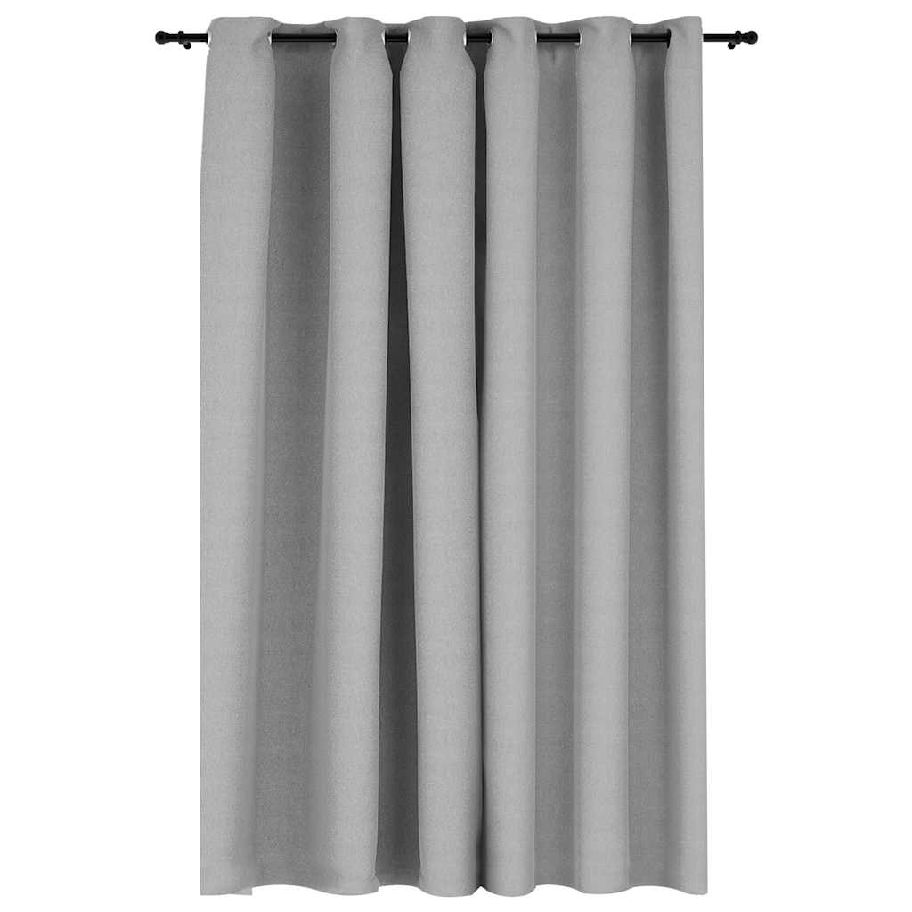 blackout curtain with eyelets, linen look;   blackout curtain with