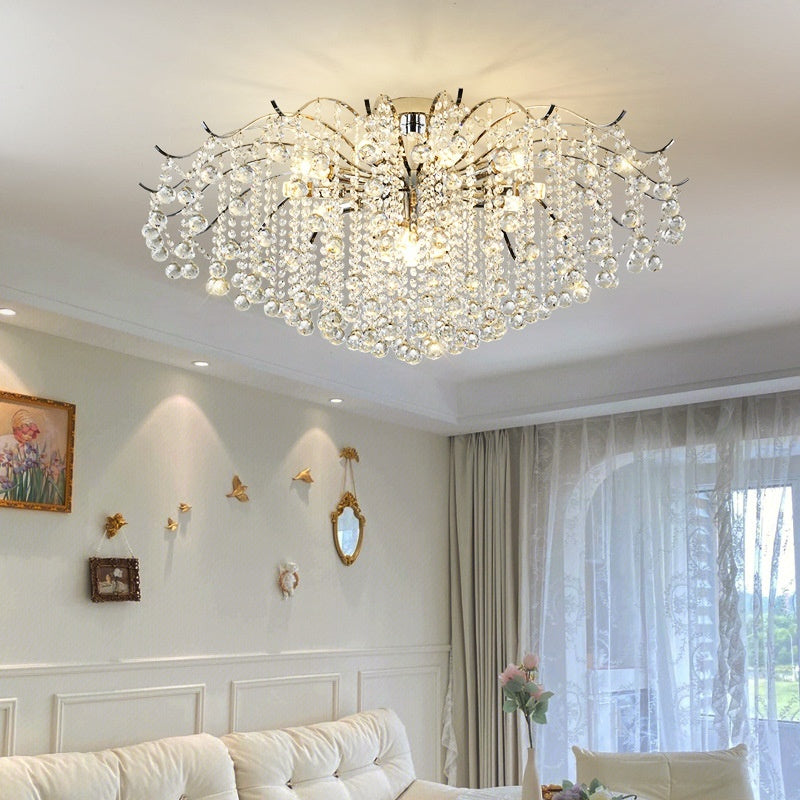 French-style Crystal Ceiling Light For The Living Room