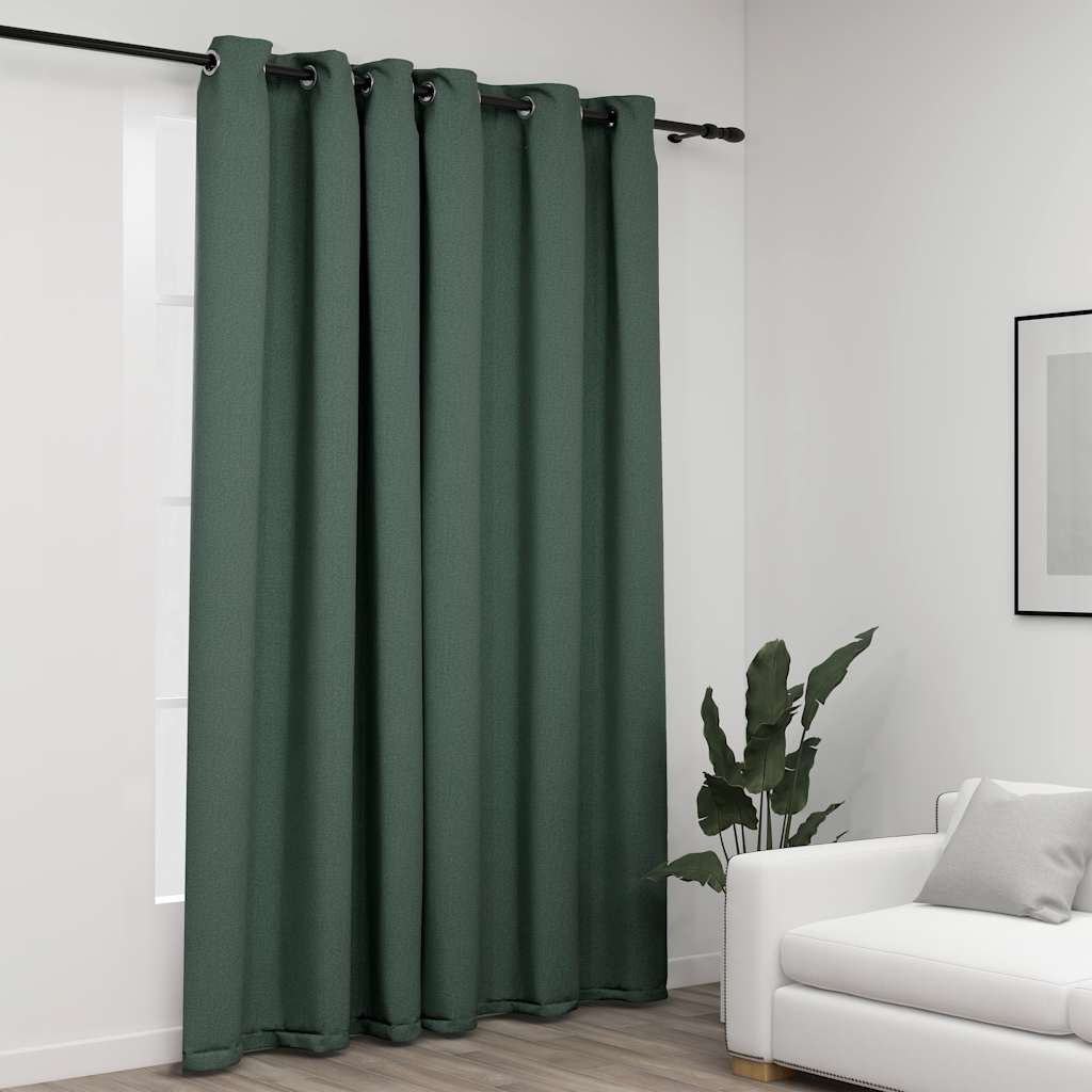 blackout curtain with eyelets, linen look;   blackout curtain with