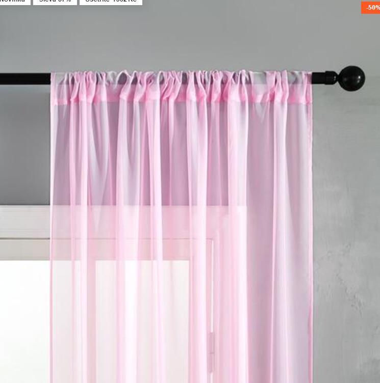 Modern And Simple Pure Cotton & Linen Window Curtain